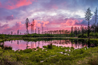 Solnedgang over Skelmose